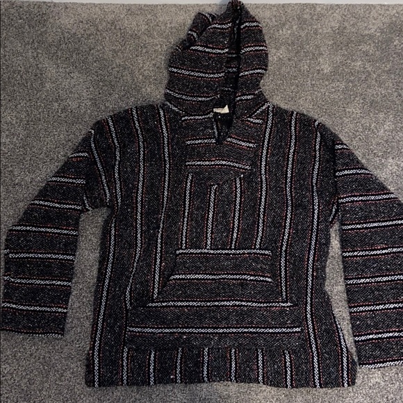 Tops - Pink and Grey Drug Rug Hoodie